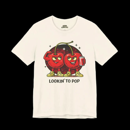 Retro “Lookin' To Pop” Cherry Tee Printify T-Shirt Raw Circuit Raw Circuit