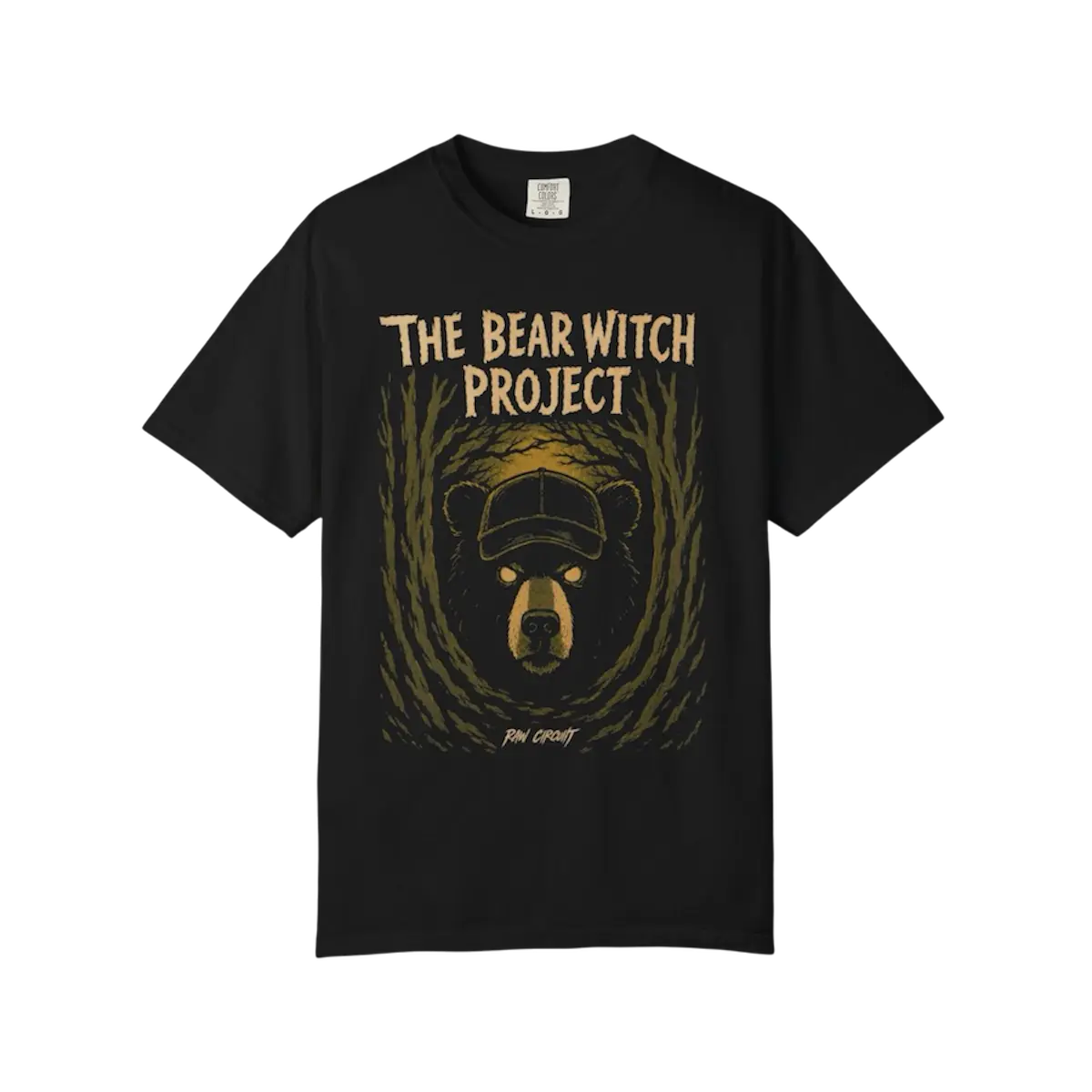 Raw Circuits ‘Bear Witch Project’ Graphic Tee in Black