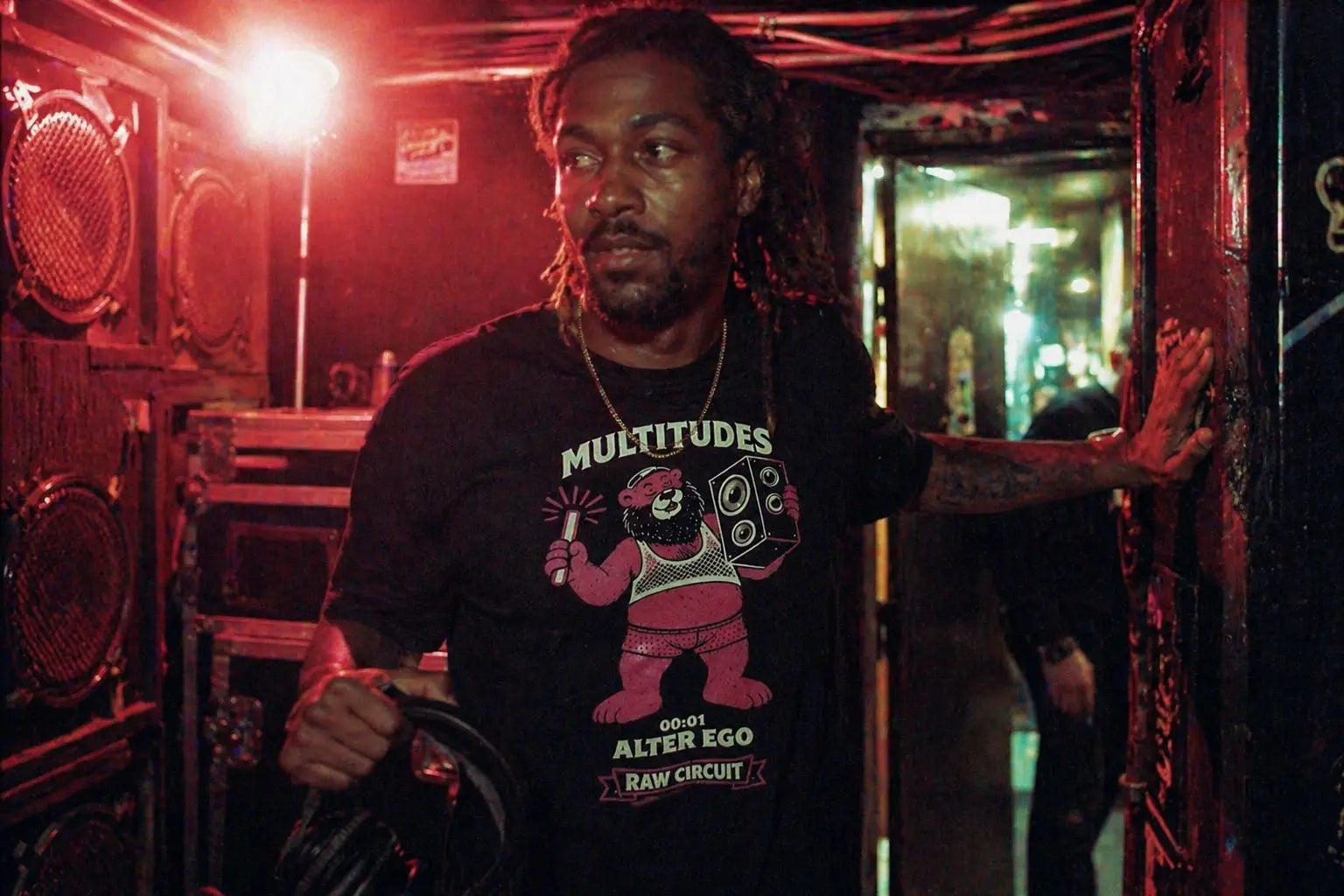 Alter Ego Bear vintage graphic tee — lifestyle shot — Raw Circuit