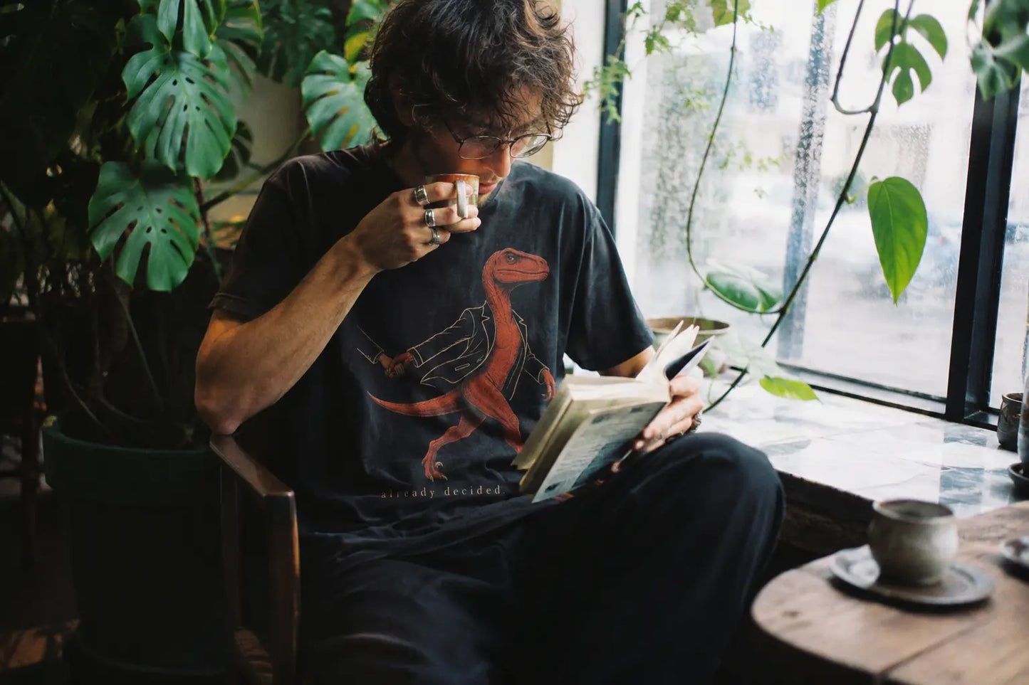 already decided.™ Vintage Raptor Graphic Tee