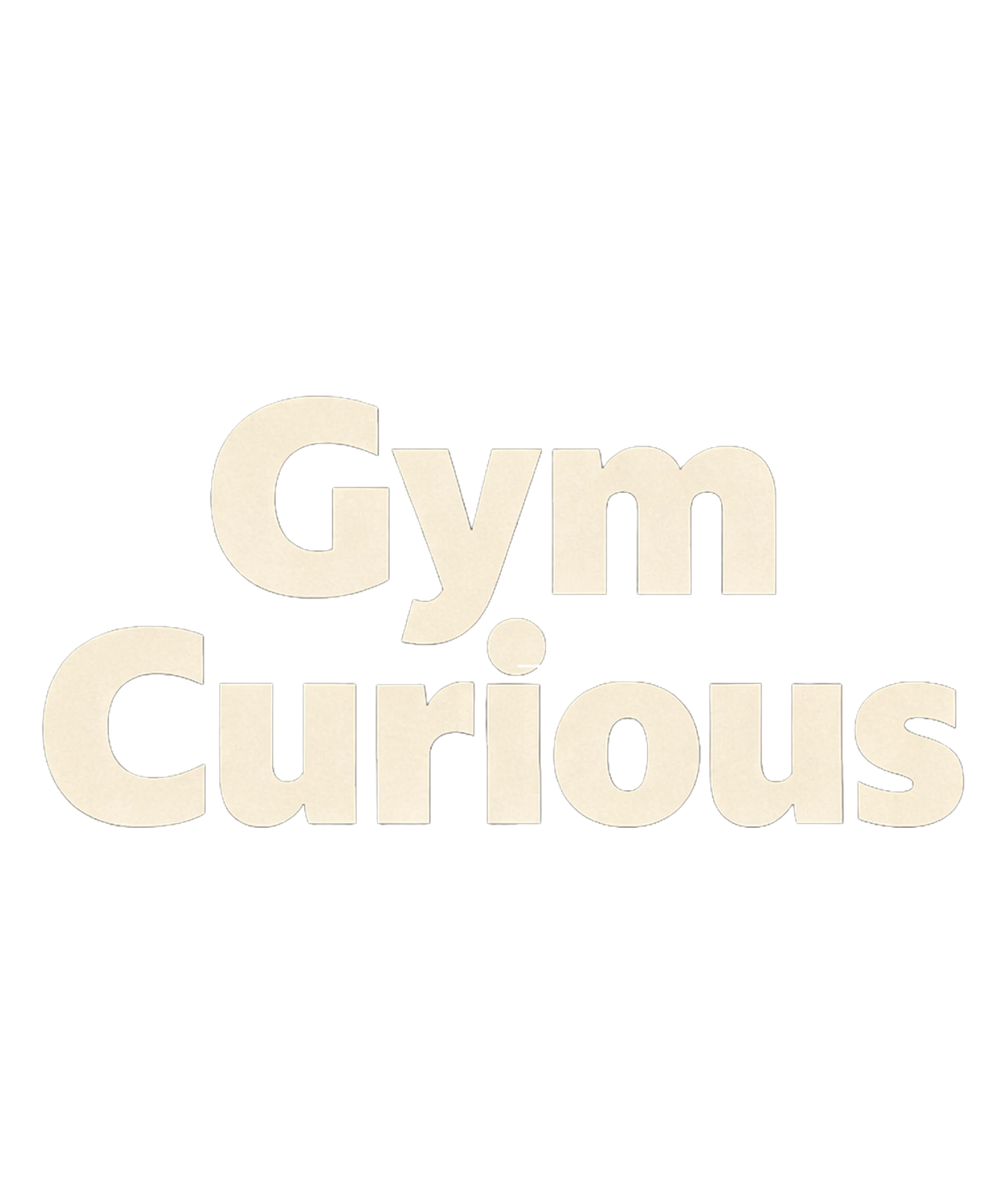 Gym Curious typography font graphic for Raw Circuit.