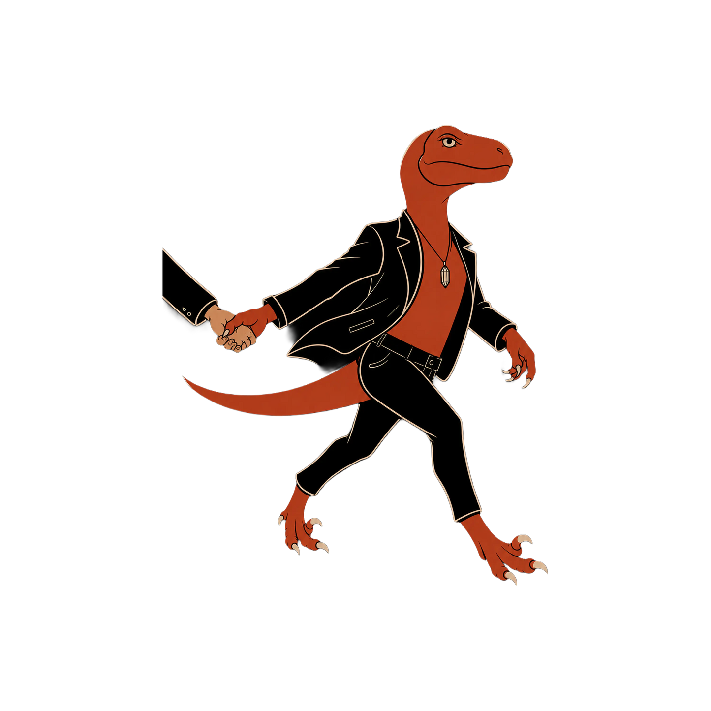 Raw Circuit red velociraptor graphic “already decided.”