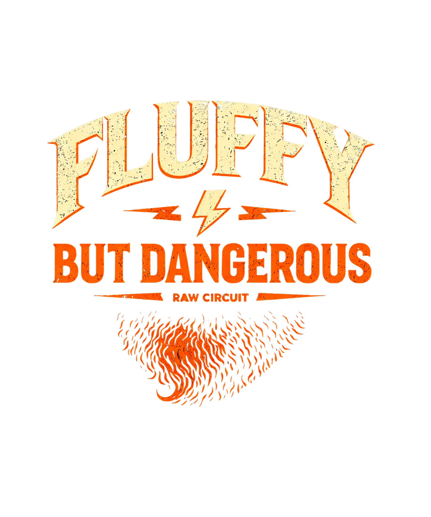 Fluffy But Dangerous Muscle Tank Printify Tank Top Raw Circuit Raw Circuit