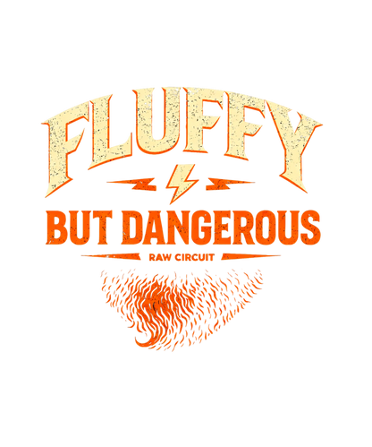 Fluffy But Dangerous Muscle Tank Printify Tank Top Raw Circuit Raw Circuit