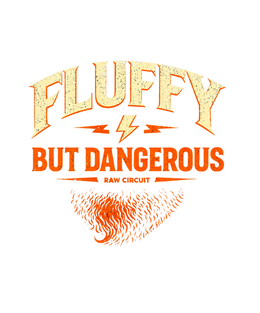Fluffy But Dangerous Muscle Tank Printify Tank Top Raw Circuit Raw Circuit