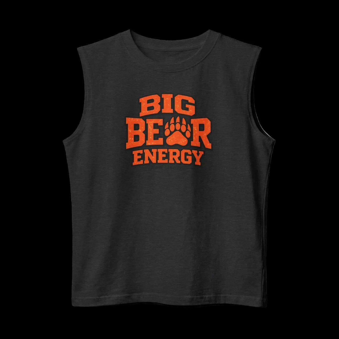 Big Bear Energy Retro Muscle Tank Top Raw Circuit