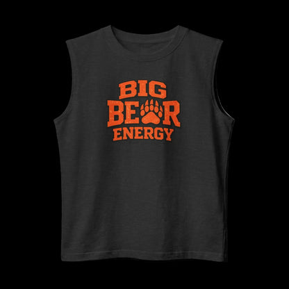 Big Bear Energy Retro Muscle Tank Top Raw Circuit