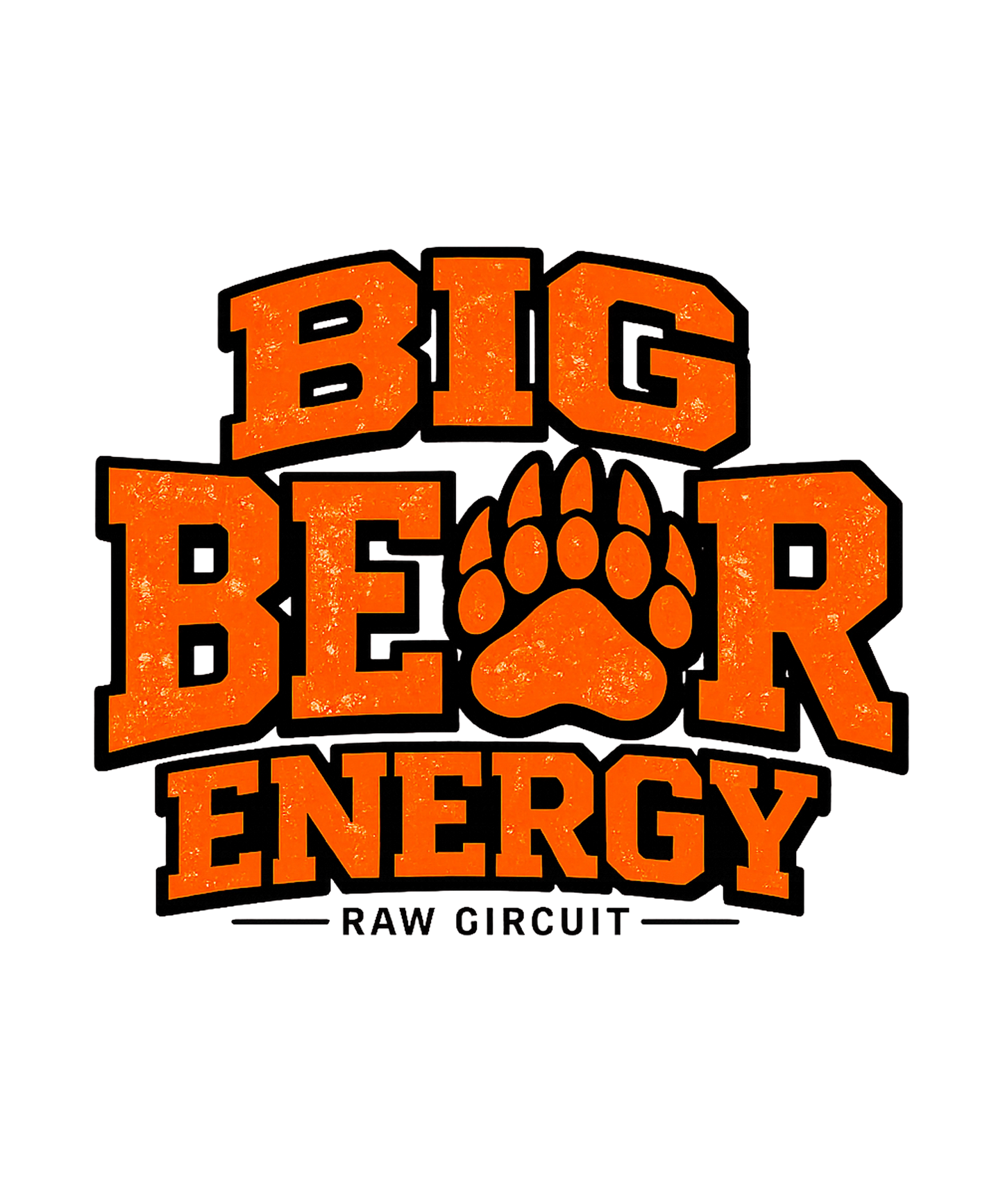 Big Bear Energy logo with paw print
