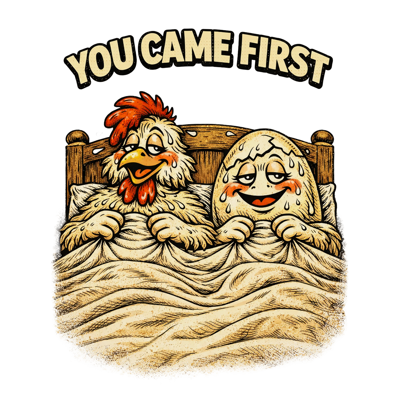 “You Came First” Shirt Printify T-Shirt Raw Circuit Raw Circuit
